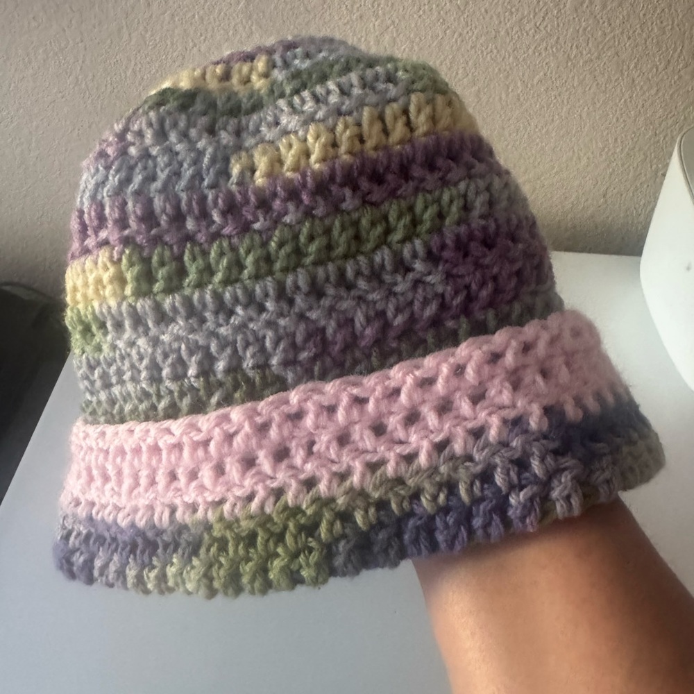 Multicolor Crochet Beanie